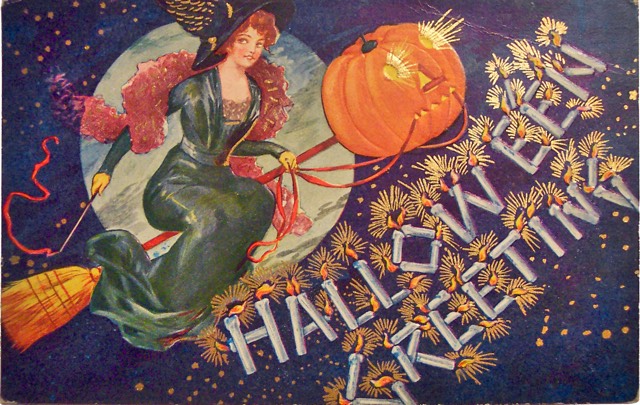 halloween greetings border = 